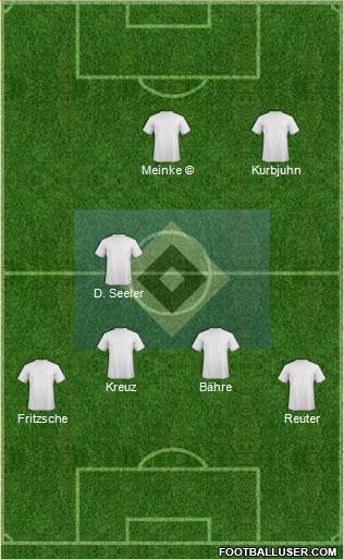 Hamburger SV 4-5-1 football formation