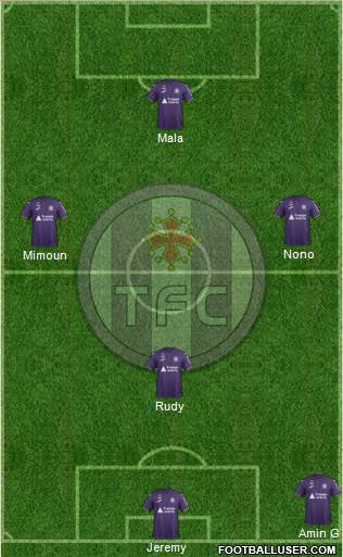 Toulouse Football Club 5-4-1 football formation