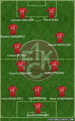 1.FC Kaiserslautern Formation 2021