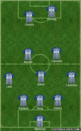 Brighton and Hove Albion Formation 2021