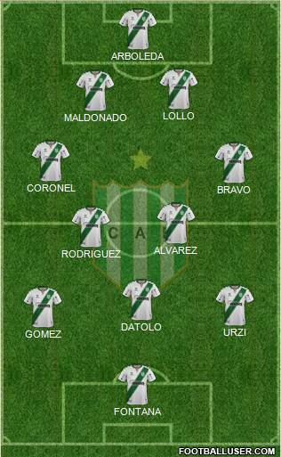 Banfield 4-2-3-1 football formation