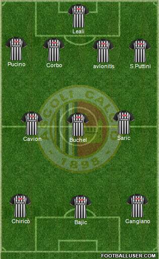 Ascoli 4-3-3 football formation