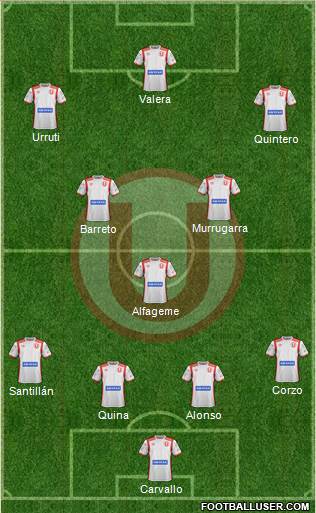 C Universitario D football formation