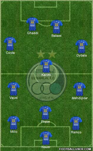 Esteghlal Tehran Formation 2021
