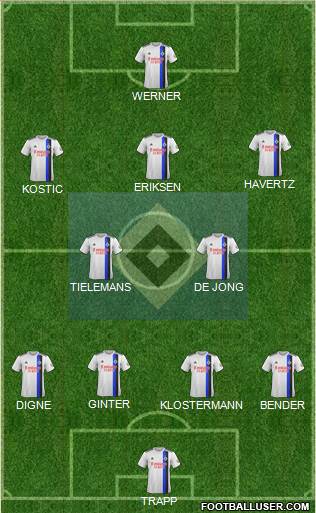 Hamburger SV football formation