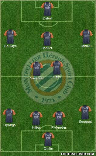 Montpellier Hérault Sport Club football formation