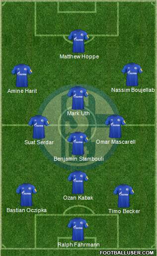 FC Schalke 04 football formation