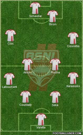 A.S. Nancy Lorraine football formation