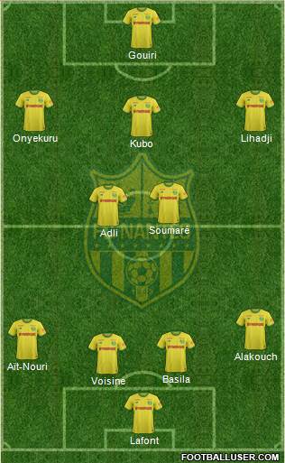 FC Nantes football formation