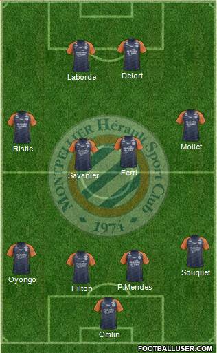 Montpellier Hérault Sport Club football formation