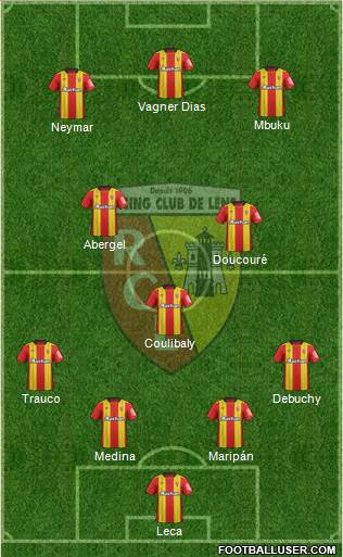 Racing Club de Lens football formation