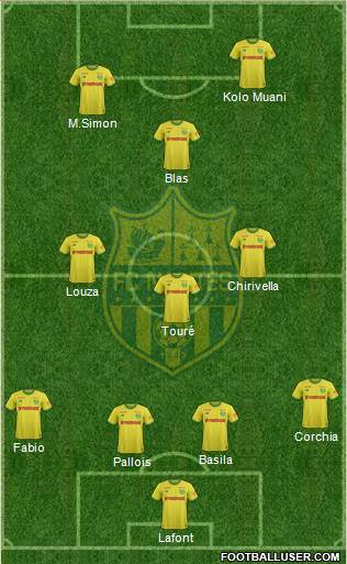 FC Nantes football formation