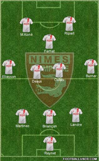 Nîmes Olympique Formation 2021