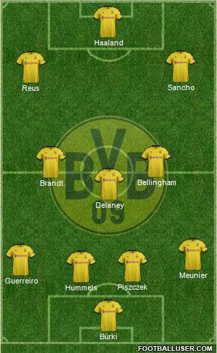 Borussia Dortmund Formation 2021