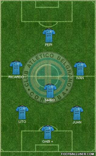 Belgrano de Córdoba football formation