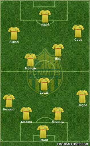 FC Nantes football formation