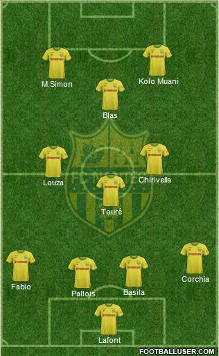 FC Nantes football formation