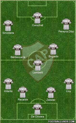 Platense football formation