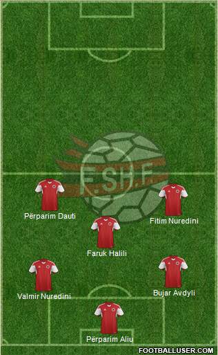 Albania football formation