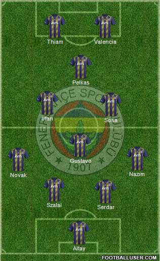 Fenerbahçe SK Formation 2021