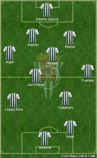 Córdoba C.F., S.A.D. football formation