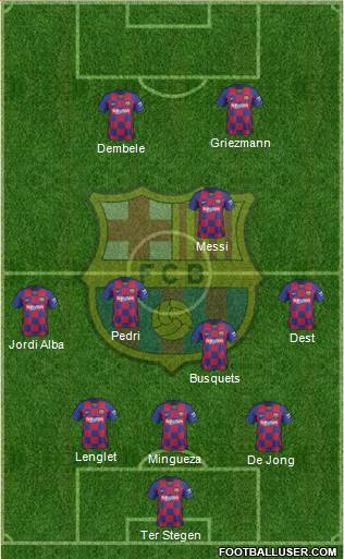 F.C. Barcelona Formation 2021
