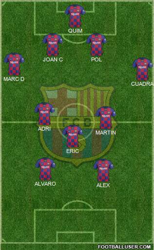 F.C. Barcelona Formation 2021