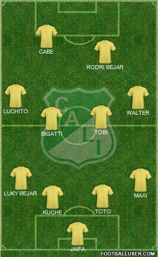 AC Deportivo Cali football formation