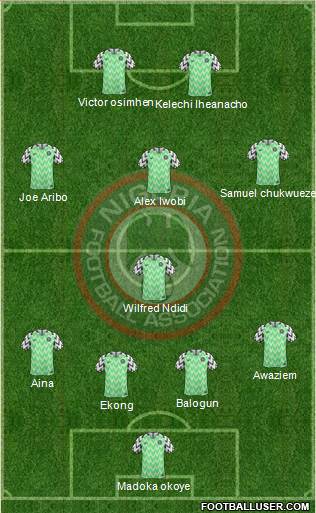 Nigeria football formation