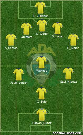 A.D. Alcorcón 5-4-1 football formation