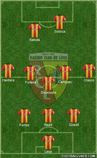 Racing Club de Lens football formation