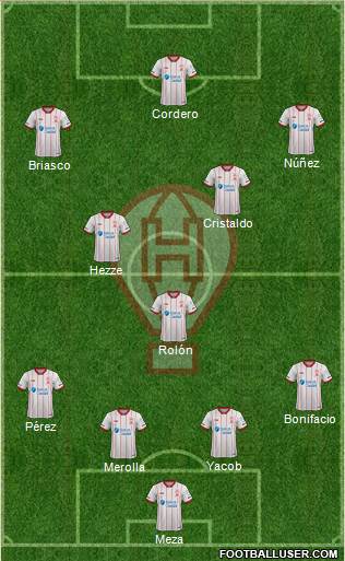 Huracán football formation