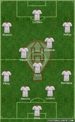 Huracán football formation