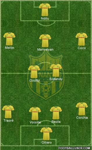 FC Nantes football formation