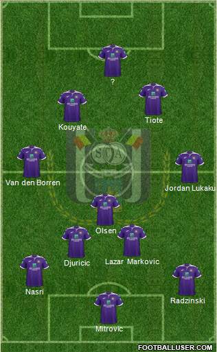 RSC Anderlecht Formation 2021