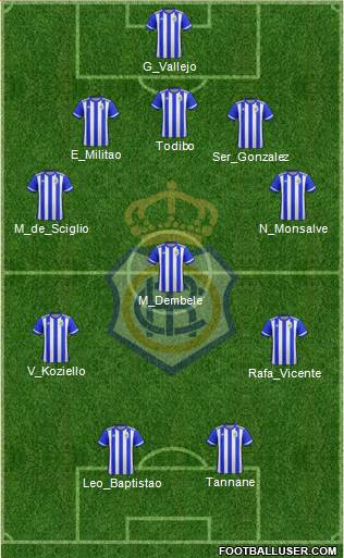 R.C. Recreativo de Huelva S.A.D. football formation