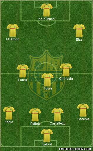 FC Nantes football formation