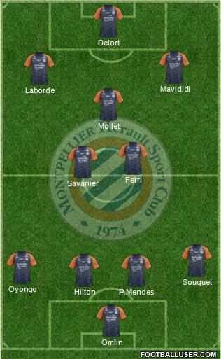 Montpellier Hérault Sport Club football formation