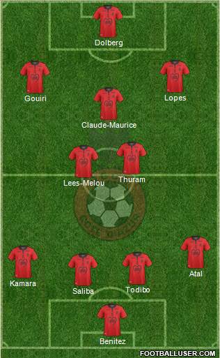 OGC Nice Côte d'Azur football formation