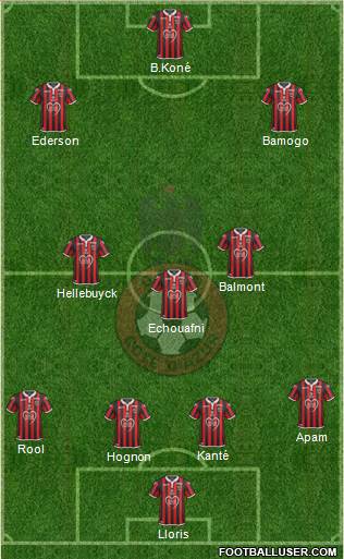 OGC Nice Côte d'Azur football formation