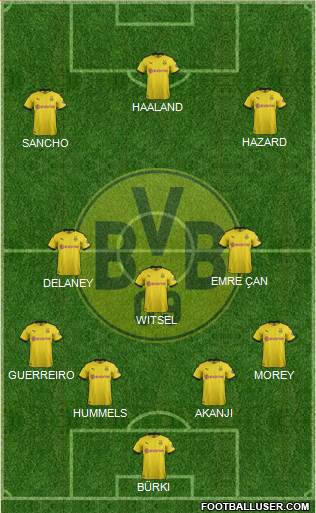 Borussia Dortmund Formation 2021