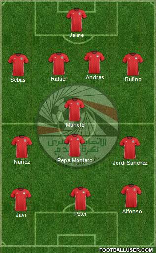 Egypt football formation