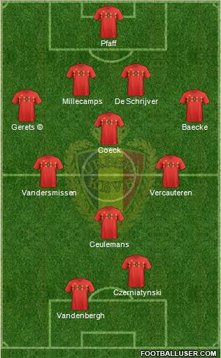 Belgium Formation 2021