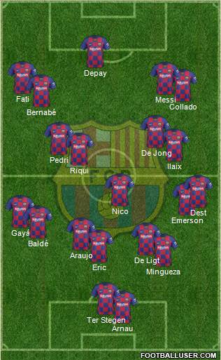 F.C. Barcelona Formation 2021