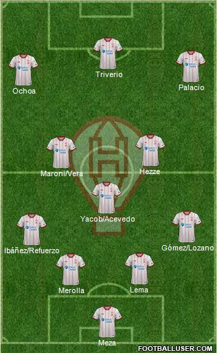 Huracán football formation