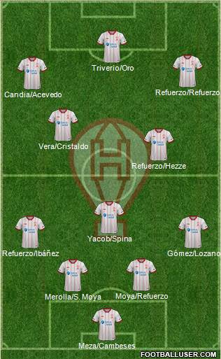 Huracán football formation