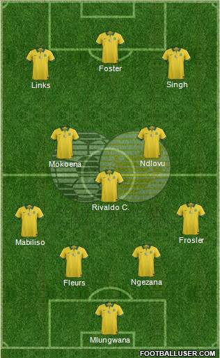 South Africa football formation