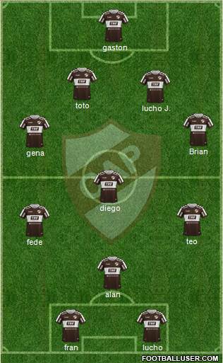 Platense football formation