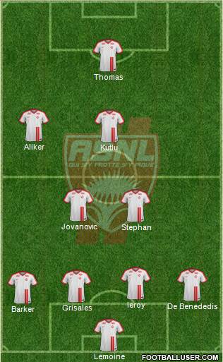 A.S. Nancy Lorraine 4-2-3-1 football formation