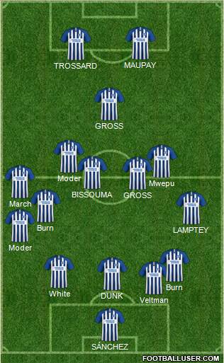 Brighton and Hove Albion Formation 2021